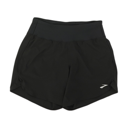 Black Solid Active Shorts