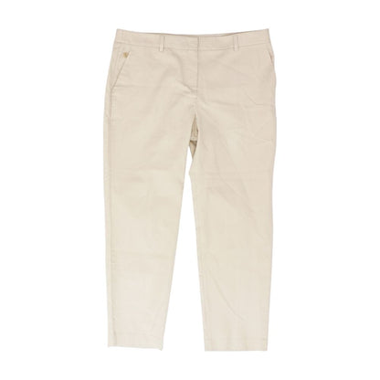 Tan Solid Dress Pants