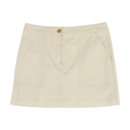 Beige Mini Skirt