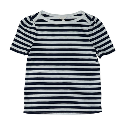 Navy Striped Blouse