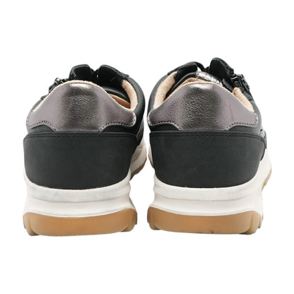 Jace Lace Up Sneaker Black Low Top Athletic Shoes