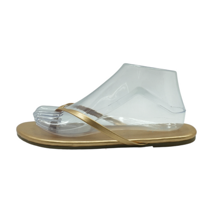 Bronze Flip-Flop Sandals