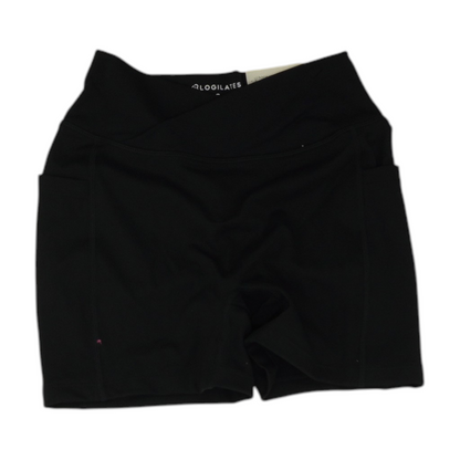 Black Solid Active Shorts
