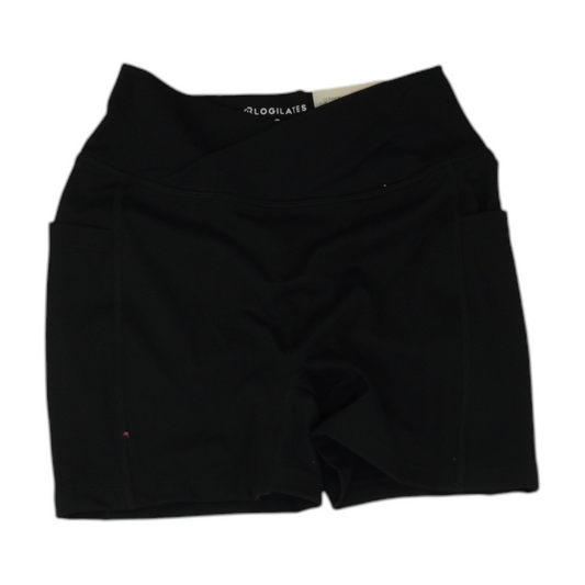 Black Solid Active Shorts