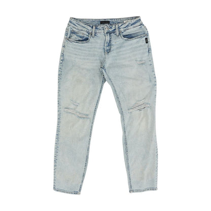 Blue Mid Rise Regular Jeans