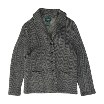 Black Herringbone Blazer