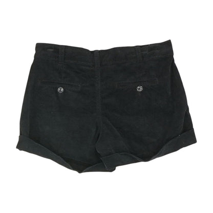 Black Solid Chino Shorts