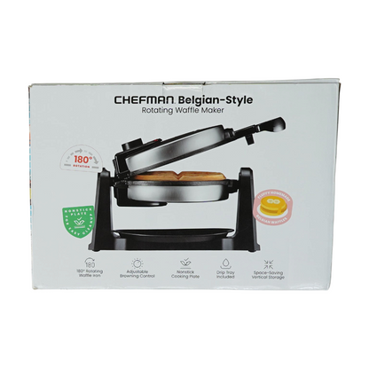 Belgian-Style Rotating Waffle Maker
