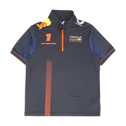 Navy Solid Short Sleeve Polo