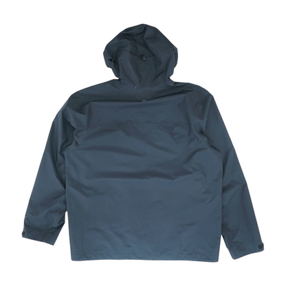 Black Solid Rain Jacket