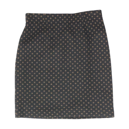 Black Polka Dot Midi Skirt