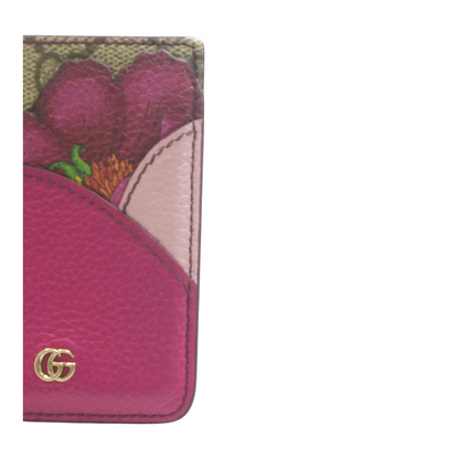 Magnetic Phone Wallet Floral Card Case with Double G