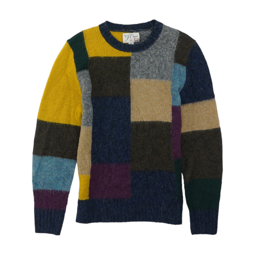 Multi Color Block Pullover Sweater