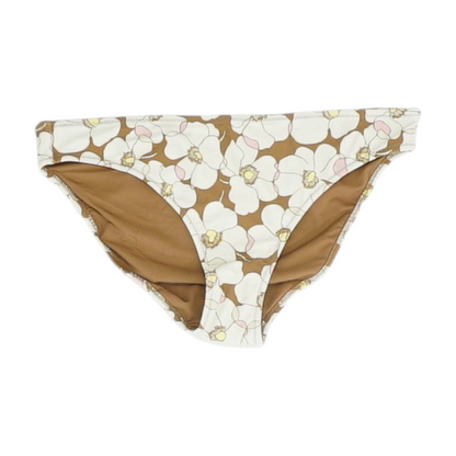 Beige Floral Swim Bottom