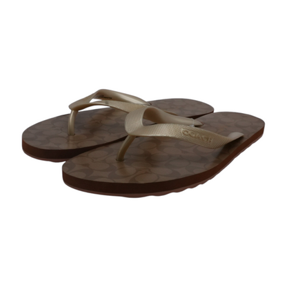 Gold Flip-Flop Sandals