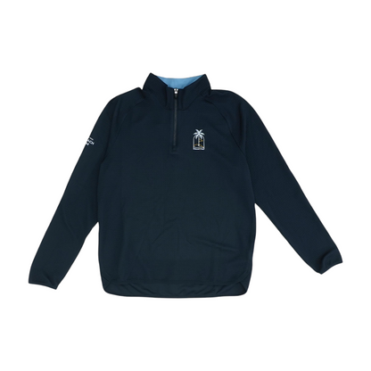 Navy Solid 1/4 Zip Pullover
