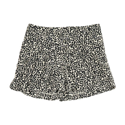 Black Animal Print Active Shorts