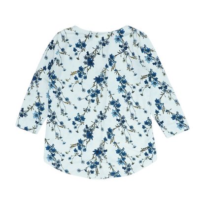 Beige Floral Blouse