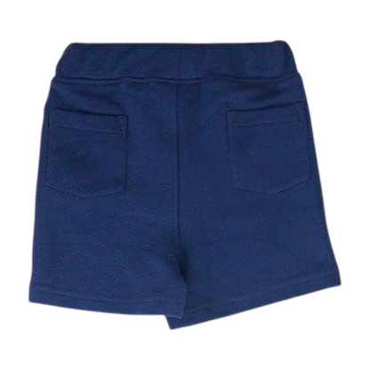 Navy Knit Shorts