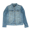 Blue Solid Denim Jacket