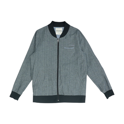 Gray Striped Jacket
