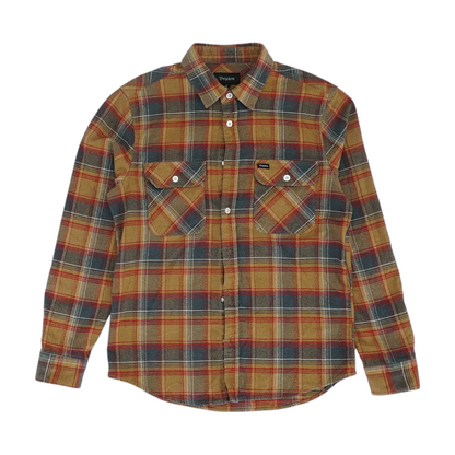 Brown Plaid Flannel Button Down