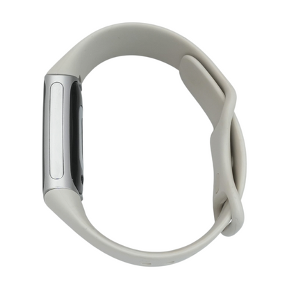 26mm Charge 6 Silver Smartwatch White Band Small