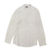 White Solid Long Sleeve Button Down