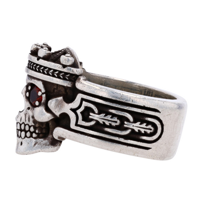 Sterling Silver Garnet Fashion Ring