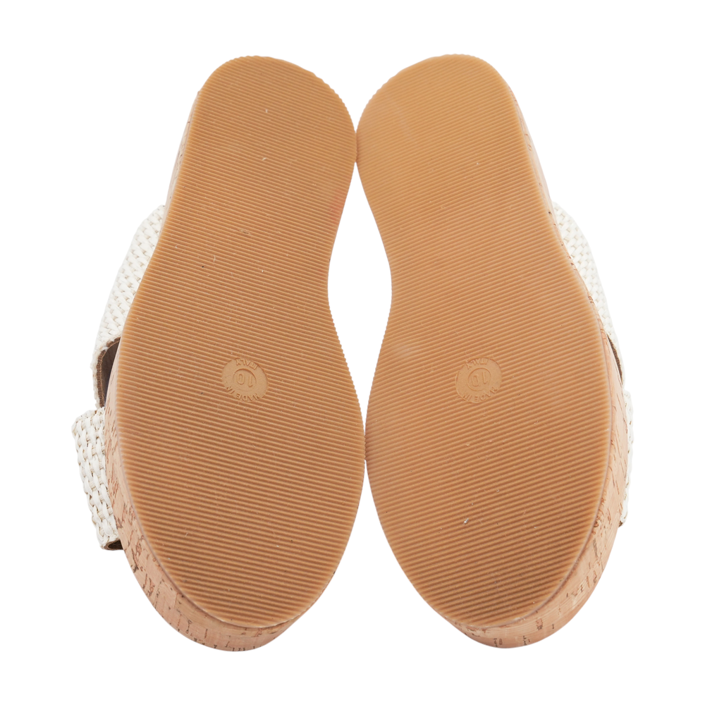 Ivory Flat Sandals