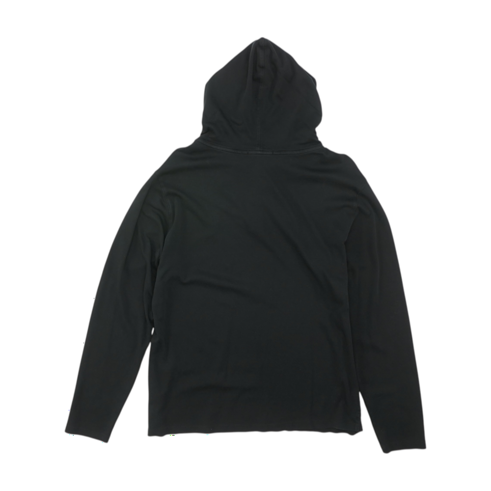 Black Solid Hoodie Pullover
