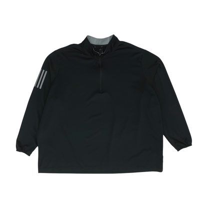 Black Solid 1/4 Zip Pullover