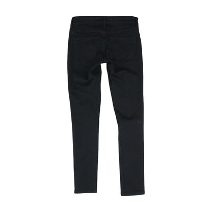 Black Solid Low Rise Jeans