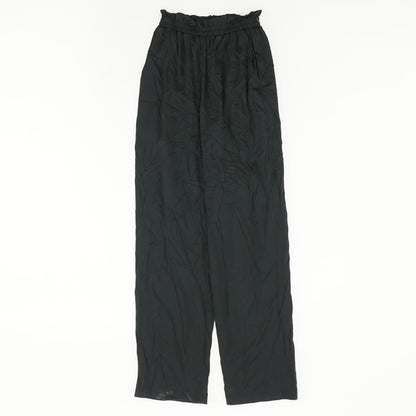 Black Solid Dress Pants