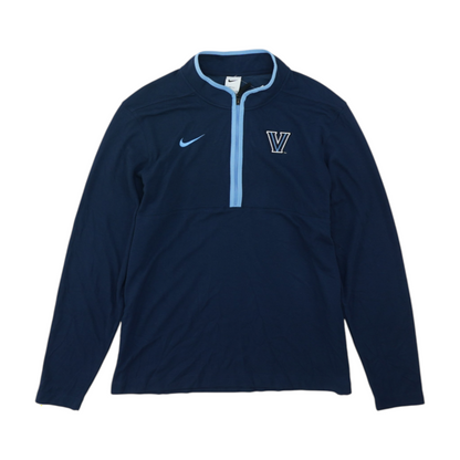 Navy Villanova Wildcats Solid 1/4 Zip Pullover