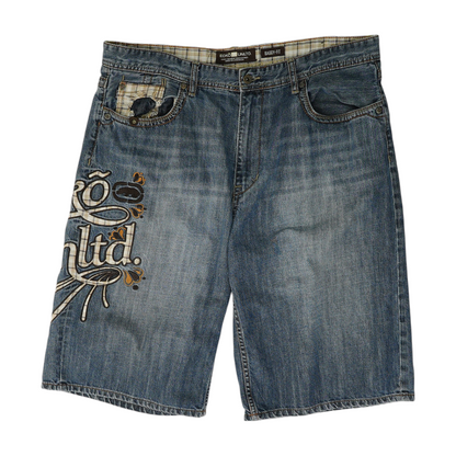 Navy Denim Shorts