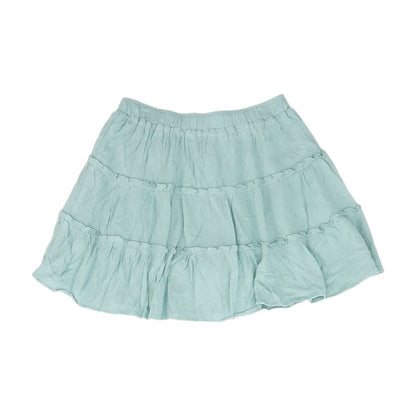 Green Solid Skort
