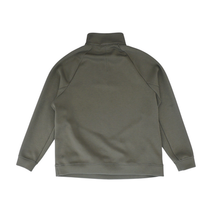 Green Solid 1/4 Zip Pullover