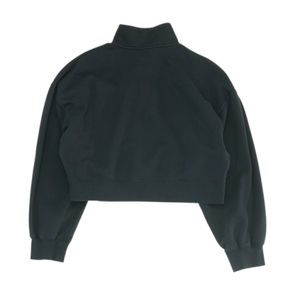 Black Solid 1/4 Zip Pullover