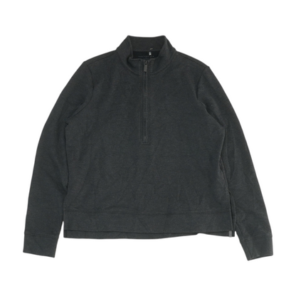 Charcoal Solid 1/4 Zip Pullover