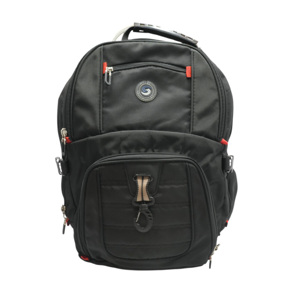 Black Travel Laptop Backpack