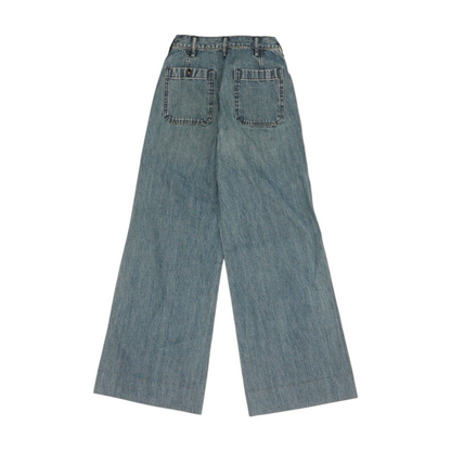 Blue Wide Leg Jeans