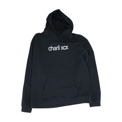Black Graphic Hoodie Pullover