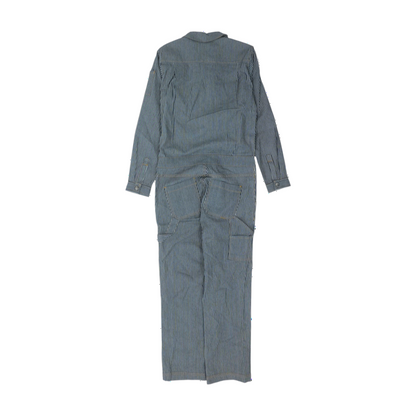 Blue Striped Jumpsuit