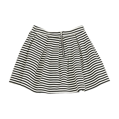 Black Striped Mini Skirt