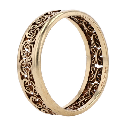 14K Yellow Gold Band Ring