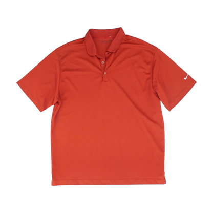 Red Solid Short Sleeve Polo