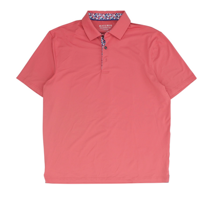 Pink Solid Short Sleeve Polo