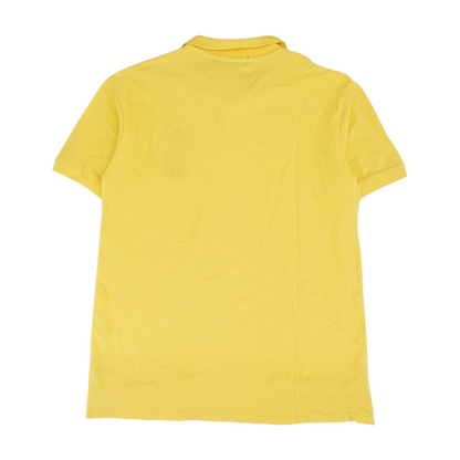 Yellow Solid Short Sleeve Polo