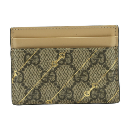 GG Supreme Canvas Horsebit Card Holder